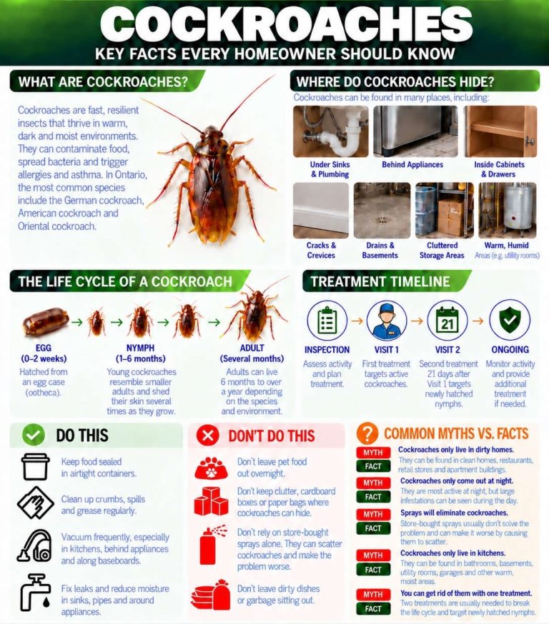 An infographic about cockroaches.