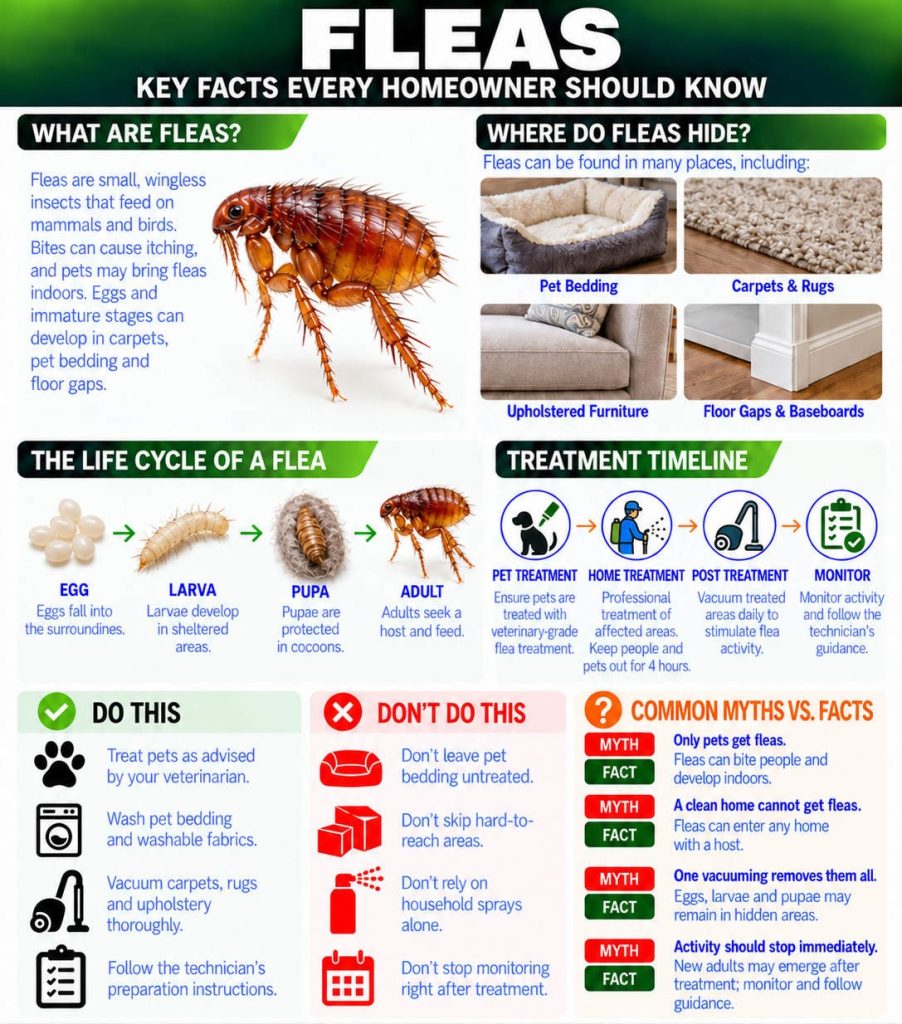 An infographic about fleas.