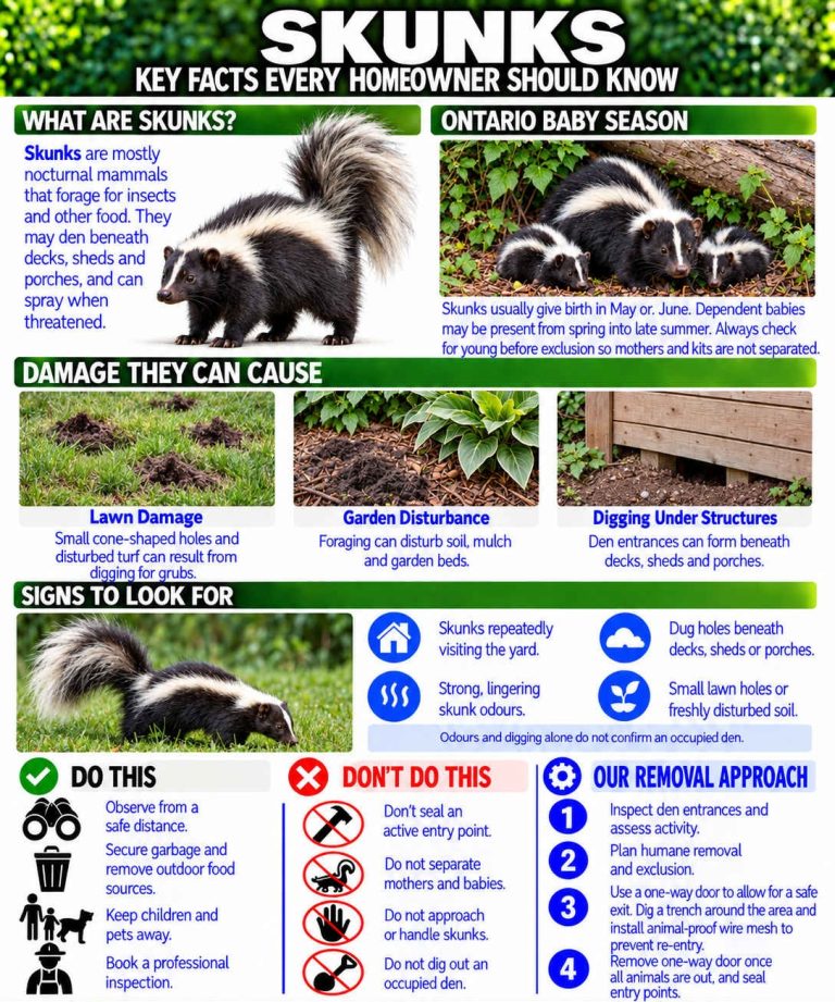 An infographic about skunks.