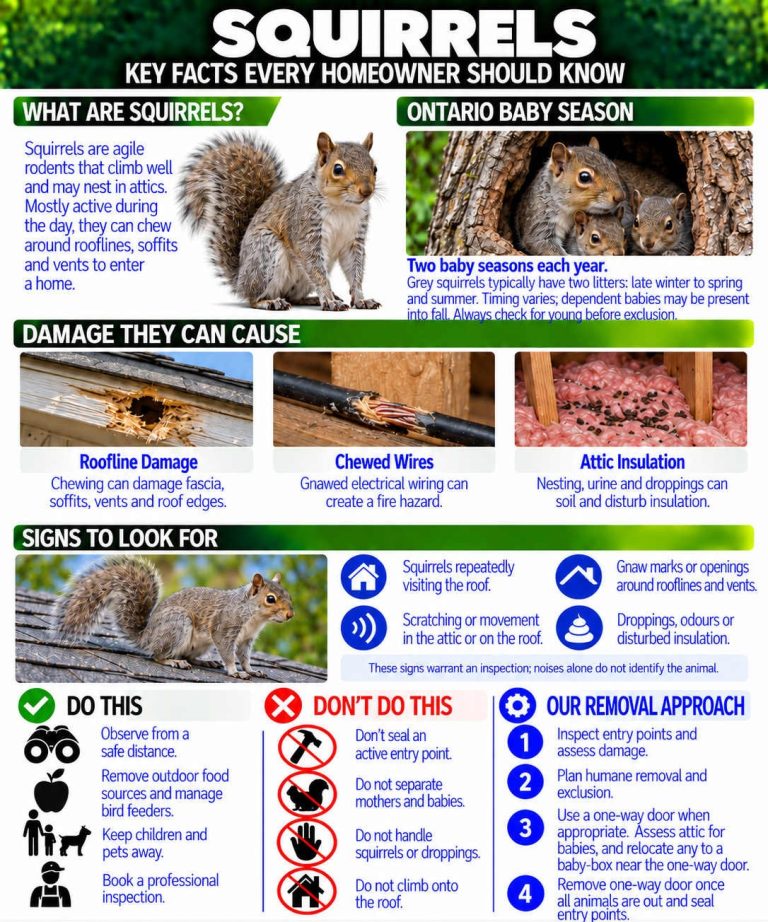 An infographic about squirrels.