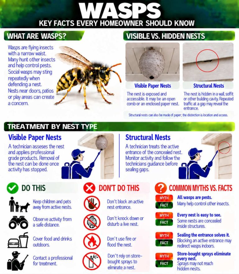 An infographic about wasps.